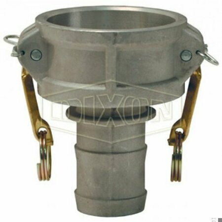 DIXON Type C Jump Size Cam and Groove Coupler, 3 x 2 in Nominal, Female Coupler x Hose Shank End Style, Al G3020-C-AL